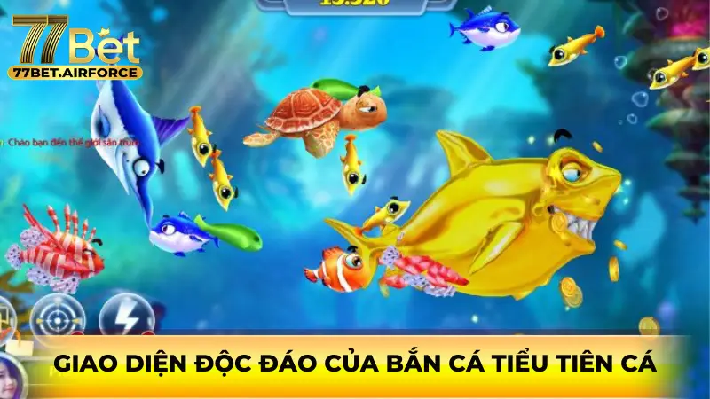 Giao diện độc đáo của Bắn Cá Tiểu Tiên Cá